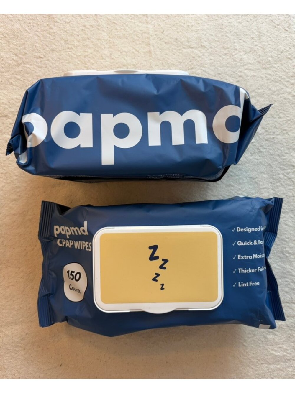 PAPMD CPAP Mask Wipes 150 count 2pk Bundle Lot 300 pc total Flip Top Travel